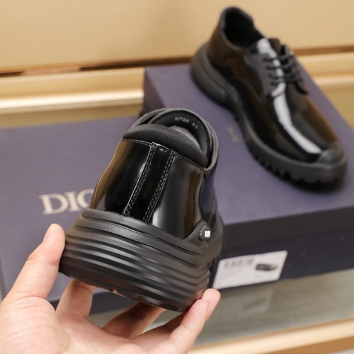 Replica Christian Dior Leather Shoes For Men #1221615 $112.00 USD for Wholesale