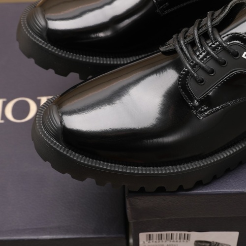 Replica Christian Dior Leather Shoes For Men #1221615 $112.00 USD for Wholesale