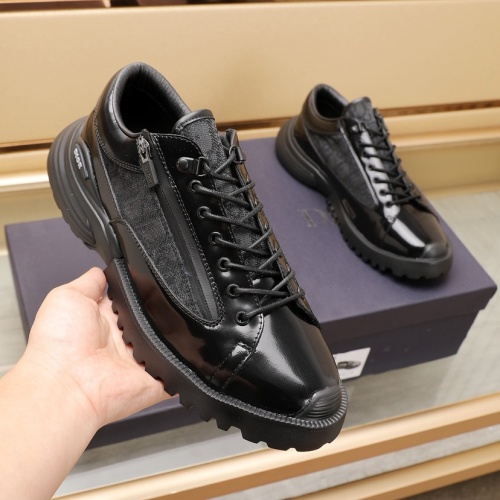 Replica Christian Dior Leather Shoes For Men #1221616 $115.00 USD for Wholesale