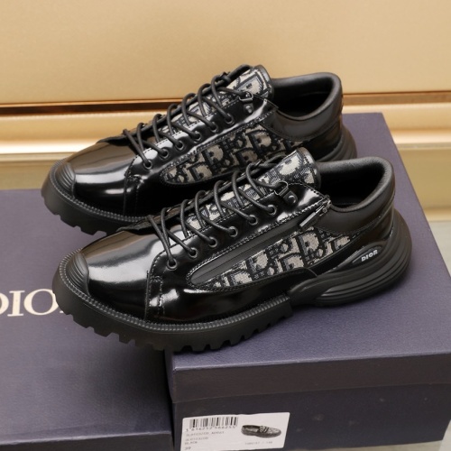 Replica Christian Dior Leather Shoes For Men #1221618 $115.00 USD for Wholesale