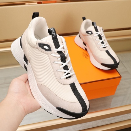 Replica Hermes Casual Shoes For Men #1221644 $130.00 USD for Wholesale