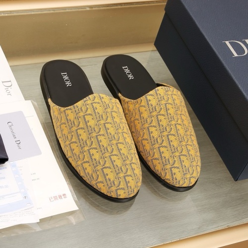 Replica Christian Dior Slippers For Men #1221722 $76.00 USD for Wholesale