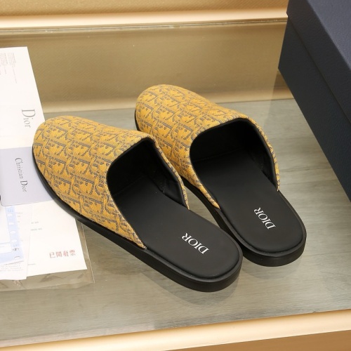 Replica Christian Dior Slippers For Men #1221722 $76.00 USD for Wholesale