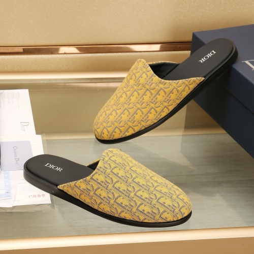 Replica Christian Dior Slippers For Men #1221722 $76.00 USD for Wholesale