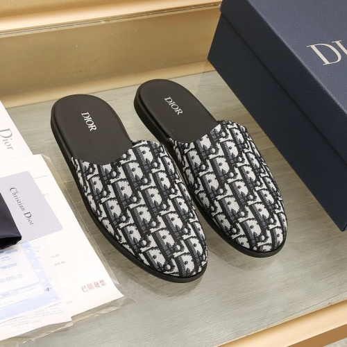 Replica Christian Dior Slippers For Men #1221723 $76.00 USD for Wholesale