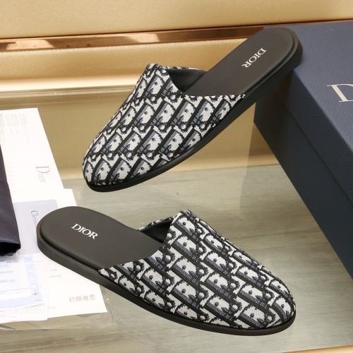 Replica Christian Dior Slippers For Men #1221723 $76.00 USD for Wholesale