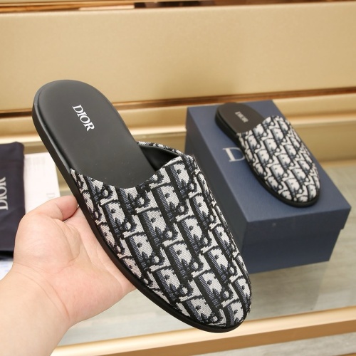 Replica Christian Dior Slippers For Men #1221723 $76.00 USD for Wholesale