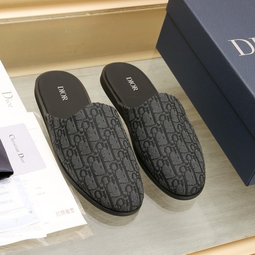 Replica Christian Dior Slippers For Men #1221724 $76.00 USD for Wholesale