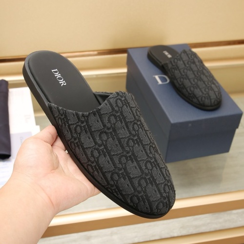 Replica Christian Dior Slippers For Men #1221724 $76.00 USD for Wholesale