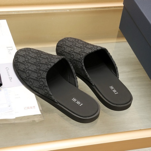 Replica Christian Dior Slippers For Men #1221724 $76.00 USD for Wholesale