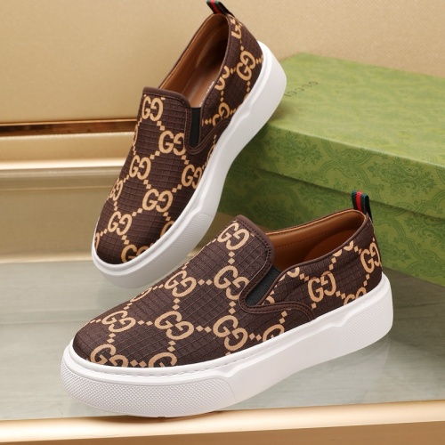 Gucci Casual Shoes For Men #1221733 $76.00 USD, Wholesale Replica Gucci Casual Shoes