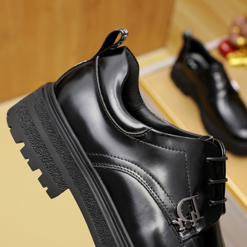 Replica Christian Dior Leather Shoes For Men #1221736 $92.00 USD for Wholesale