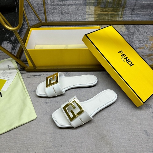 Fendi Slippers For Women #1221754 $85.00 USD, Wholesale Replica Fendi Slippers