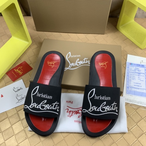 Christian Louboutin CL Slippers For Men #1221756 $68.00 USD, Wholesale Replica Christian Louboutin CL Slippers