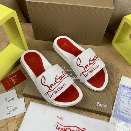 Christian Louboutin CL Slippers For Men #1221760 $68.00 USD, Wholesale Replica Christian Louboutin CL Slippers