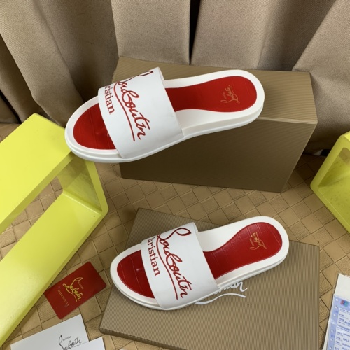 Replica Christian Louboutin CL Slippers For Men #1221760 $68.00 USD for Wholesale