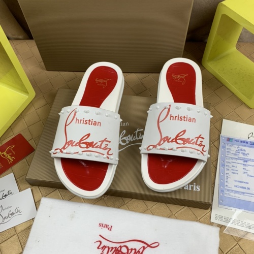 Christian Louboutin CL Slippers For Men #1221761 $68.00 USD, Wholesale Replica Christian Louboutin CL Slippers