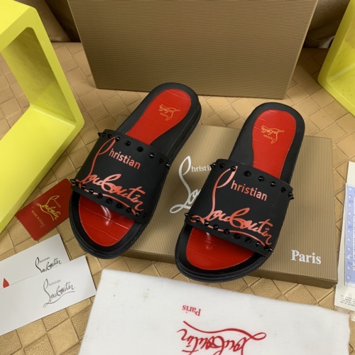 Christian Louboutin CL Slippers For Men #1221762 $68.00 USD, Wholesale Replica Christian Louboutin CL Slippers