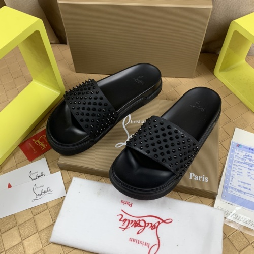 Christian Louboutin CL Slippers For Men #1221765 $68.00 USD, Wholesale Replica Christian Louboutin CL Slippers