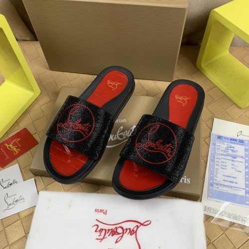 Christian Louboutin CL Slippers For Men #1221767 $68.00 USD, Wholesale Replica Christian Louboutin CL Slippers