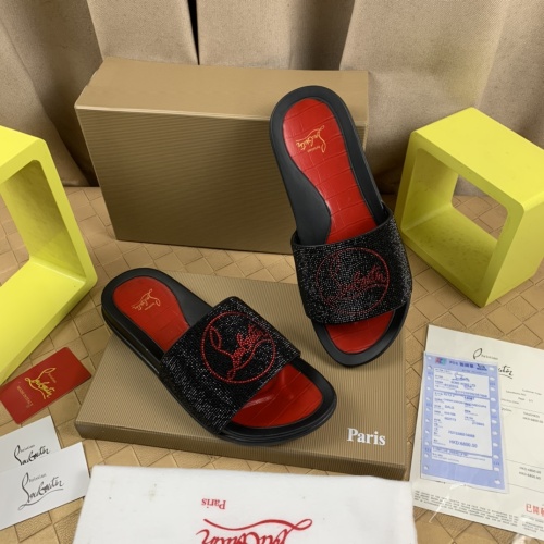 Replica Christian Louboutin CL Slippers For Men #1221767 $68.00 USD for Wholesale