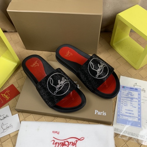 Replica Christian Louboutin CL Slippers For Men #1221768 $68.00 USD for Wholesale