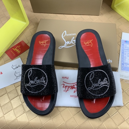 Replica Christian Louboutin CL Slippers For Men #1221768 $68.00 USD for Wholesale