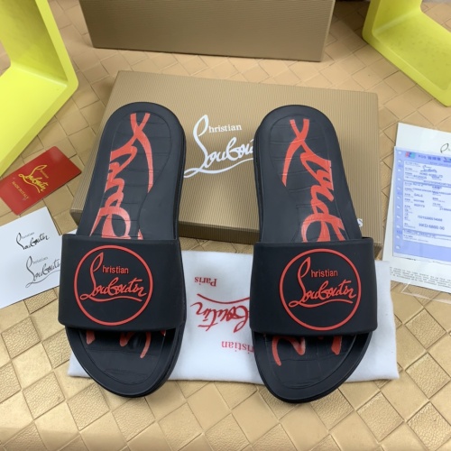 Christian Louboutin CL Slippers For Men #1221769 $68.00 USD, Wholesale Replica Christian Louboutin CL Slippers