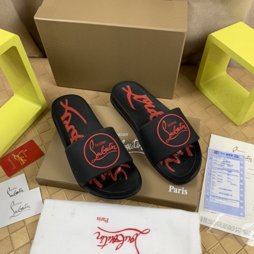 Replica Christian Louboutin CL Slippers For Men #1221769 $68.00 USD for Wholesale