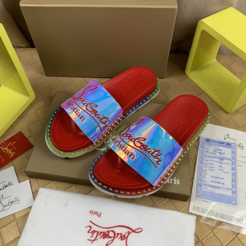 Christian Louboutin CL Slippers For Men #1221771 $72.00 USD, Wholesale Replica Christian Louboutin CL Slippers