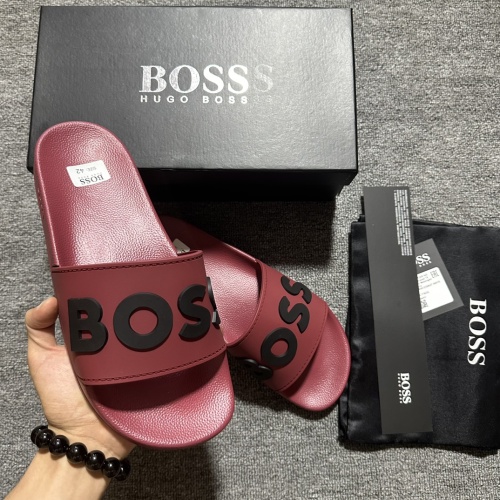 Boss Slippers For Men #1221772 $45.00 USD, Wholesale Replica Boss Slippers