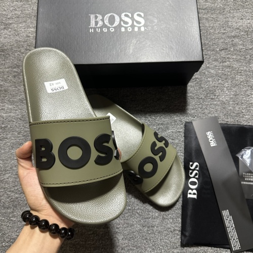 Boss Slippers For Men #1221773 $45.00 USD, Wholesale Replica Boss Slippers