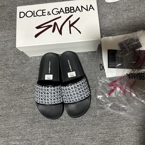 Dolce &amp; Gabbana D&amp;G Slippers For Men #1221777 $48.00 USD, Wholesale Replica Dolce &amp; Gabbana D&amp;G Slippers