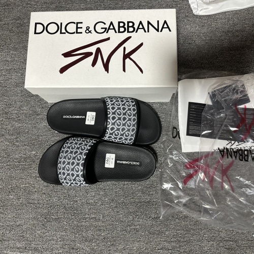 Replica Dolce & Gabbana D&G Slippers For Men #1221777 $48.00 USD for Wholesale