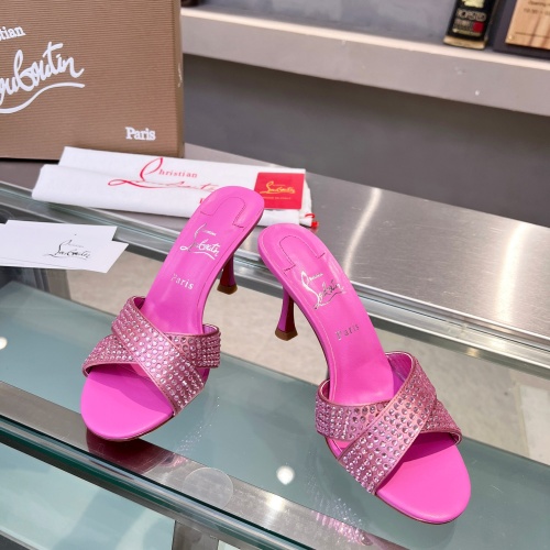 Replica Christian Louboutin CL Slippers For Women #1221780 $102.00 USD for Wholesale