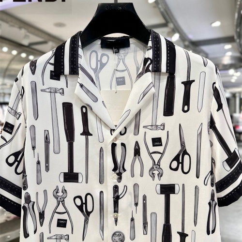 Replica Fendi Tracksuits Short Sleeved For Men #1221787 $72.00 USD for Wholesale