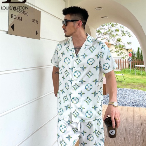 Replica Louis Vuitton LV Tracksuits Short Sleeved For Men #1221796 $72.00 USD for Wholesale