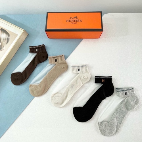 Replica Hermes Socks #1221955 $27.00 USD for Wholesale