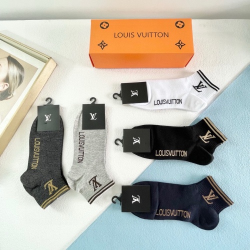 Replica Louis Vuitton LV Socks #1221962 $27.00 USD for Wholesale