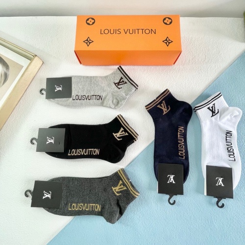 Replica Louis Vuitton LV Socks #1221962 $27.00 USD for Wholesale