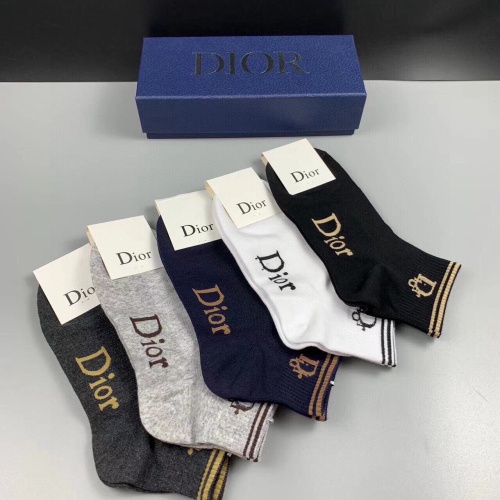 Replica Christian Dior Socks #1222002 $27.00 USD for Wholesale