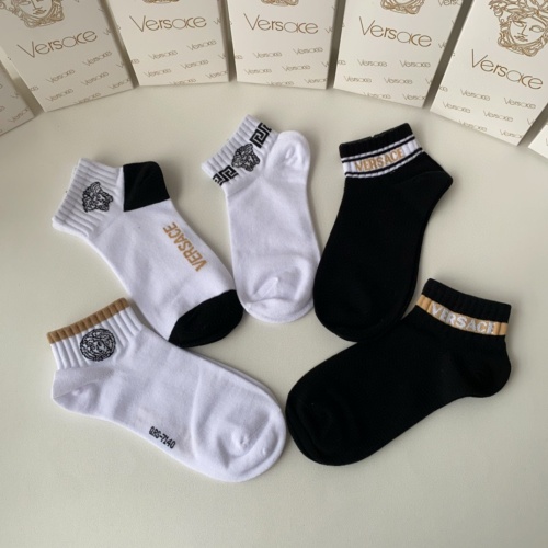 Replica Versace Socks #1222082 $27.00 USD for Wholesale