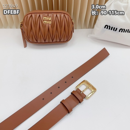 Replica MIU MIU AAA Quality Belts For Women #1222117 $98.00 USD for Wholesale