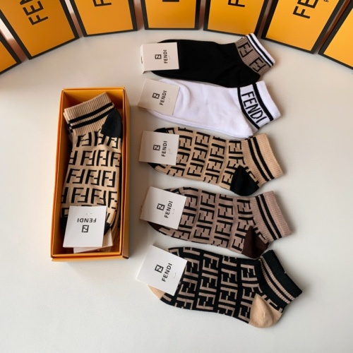 Replica Fendi Socks #1222148 $27.00 USD for Wholesale