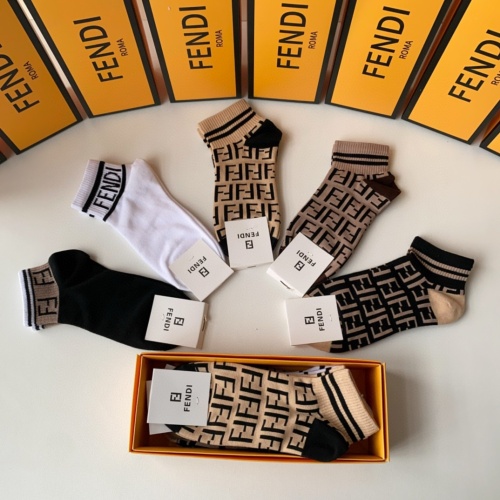 Replica Fendi Socks #1222148 $27.00 USD for Wholesale