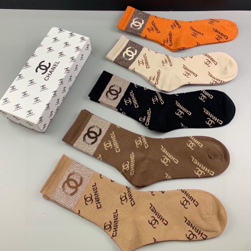 Replica Chanel Socks For Women #1222205 $29.00 USD for Wholesale