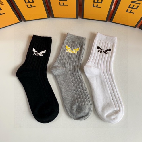 Replica Fendi Socks #1222312 $32.00 USD for Wholesale