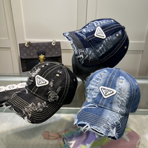 Replica Prada Caps #1222377 $25.00 USD for Wholesale