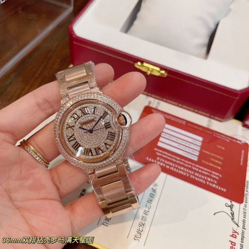 Replica Cartier AAA Quality Watches In Rose Gold For Women #1222448 $155.00 USD for Wholesale