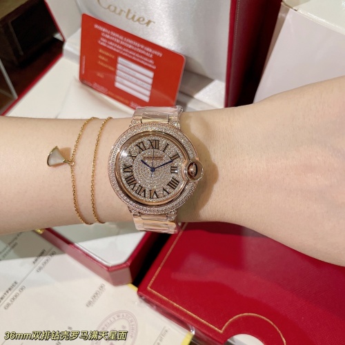 Replica Cartier AAA Quality Watches In Rose Gold For Women #1222448 $155.00 USD for Wholesale